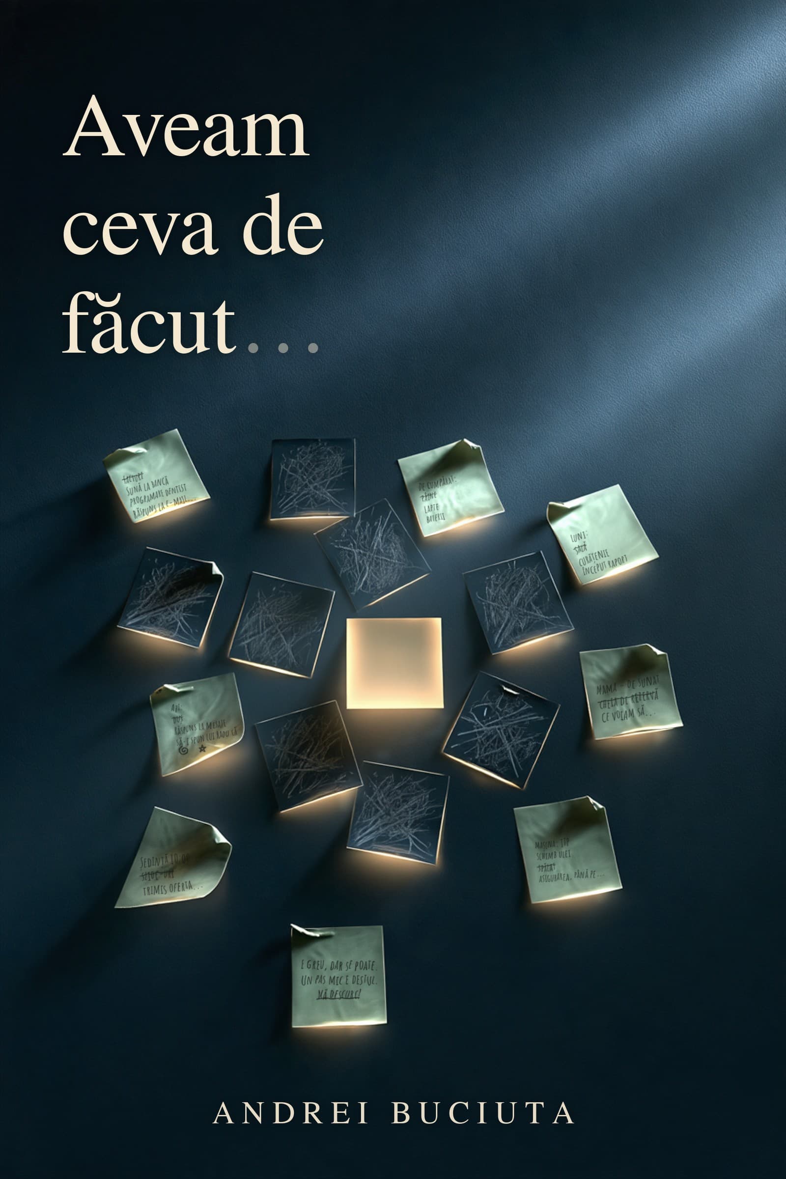 Coperta cărții „Aveam ceva de făcut…” de Andrei Buciuta